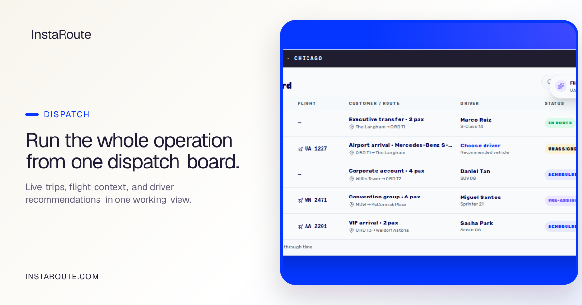 Smart Dispatch & Scheduling System | InstaRoute
